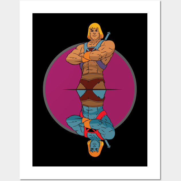 he-man vs evil he-man Wall Art by yorkphotog